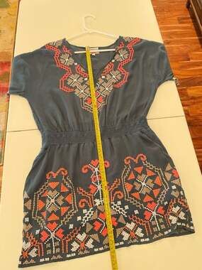 Anthropologie Minidress with Embroidery. Size Small.